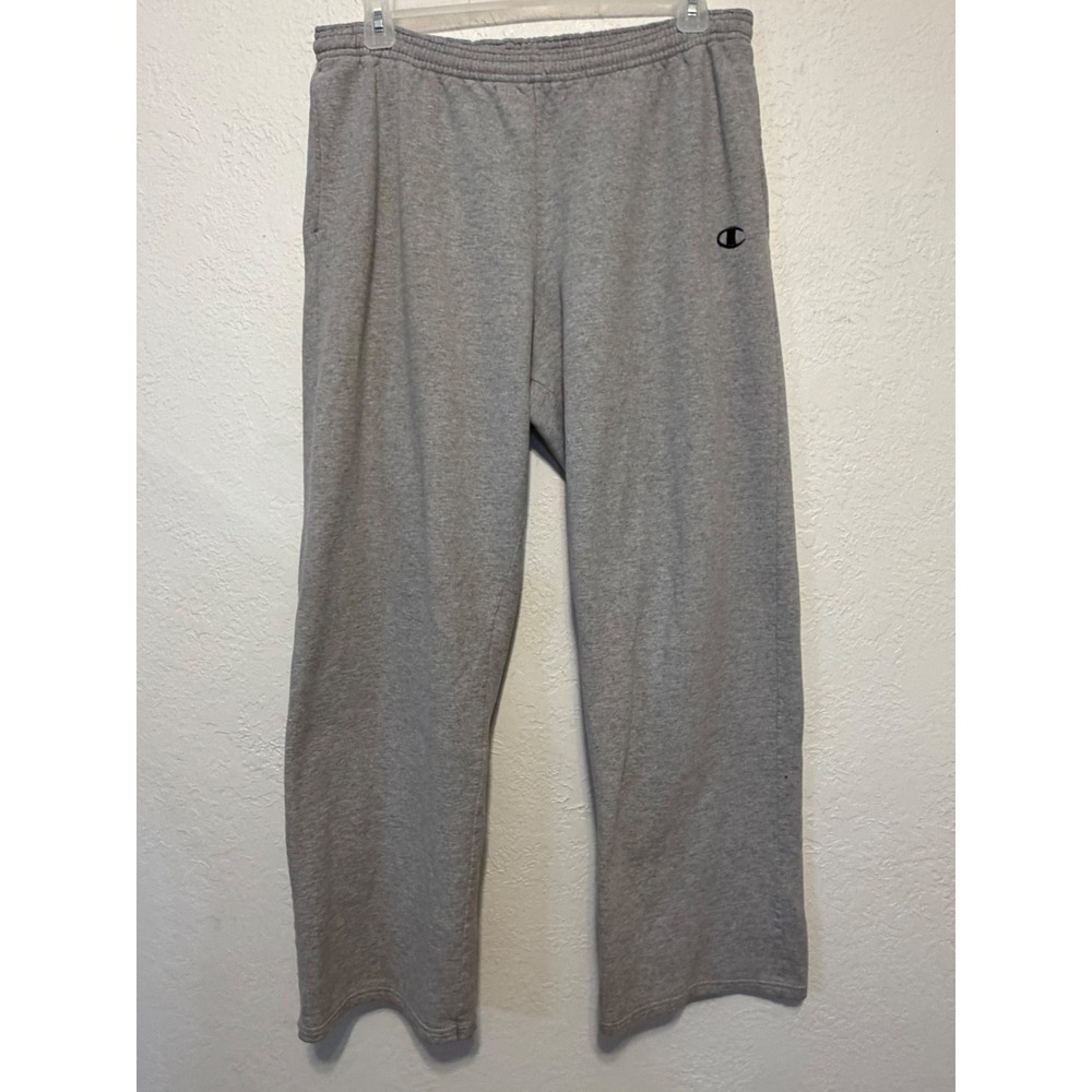 Champion Eco Authentic Gray Sweatpants Mens XL Relaxed Straight Leg Joggers